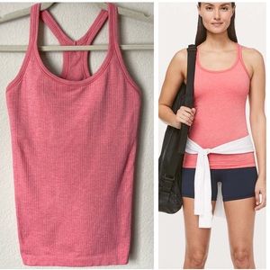 Lululemon Ebb To Street Tank II in Blush Coral